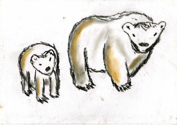 Famille d'ours blanc